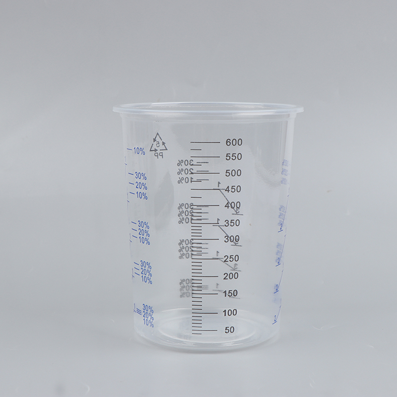 Plastic Cup 50Pcs - 50 SZTUK 600ml Kalibrowane Plastikowe Kubki