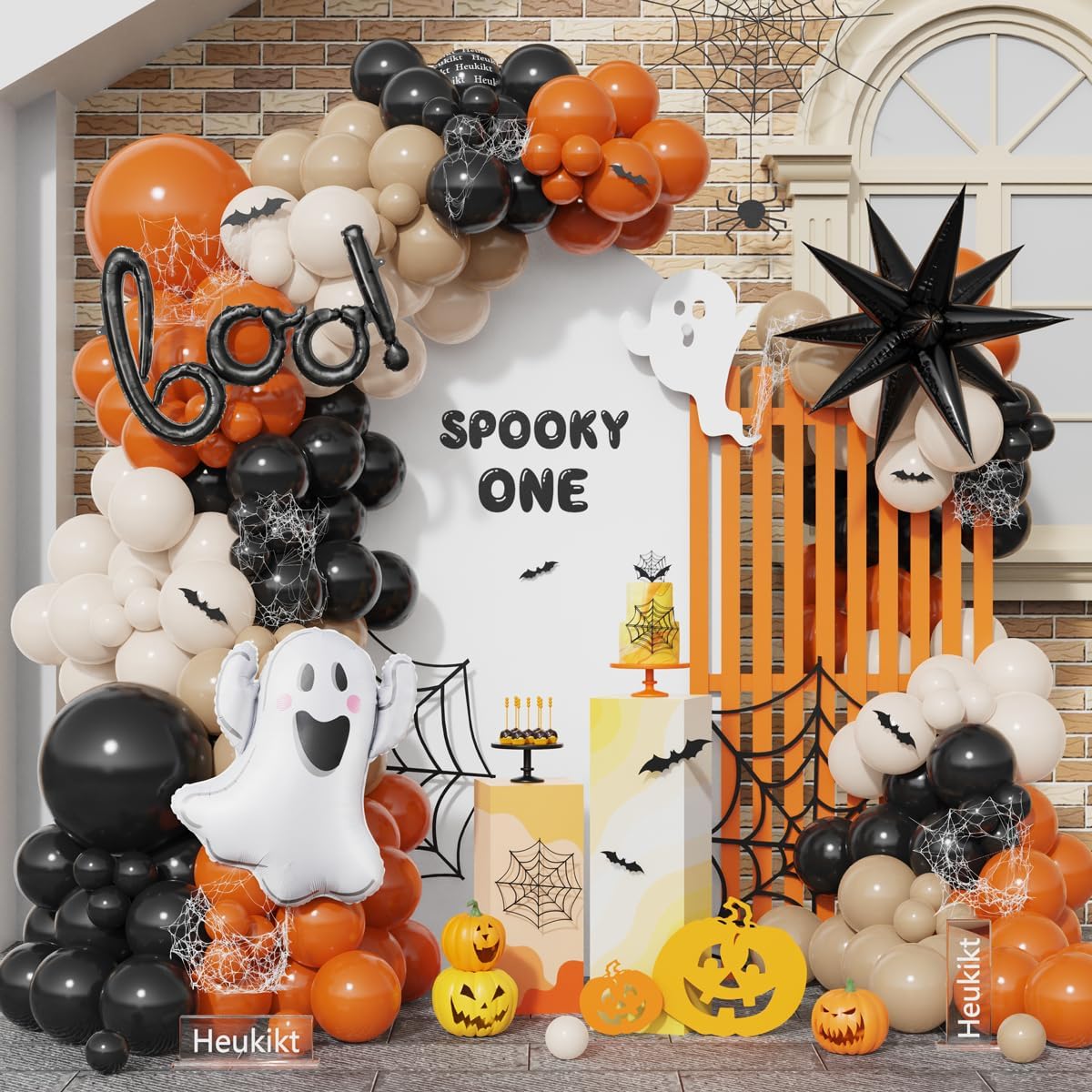 Balloon Arch Kit - Zestaw girlandy balonowej Halloween Little BOO,