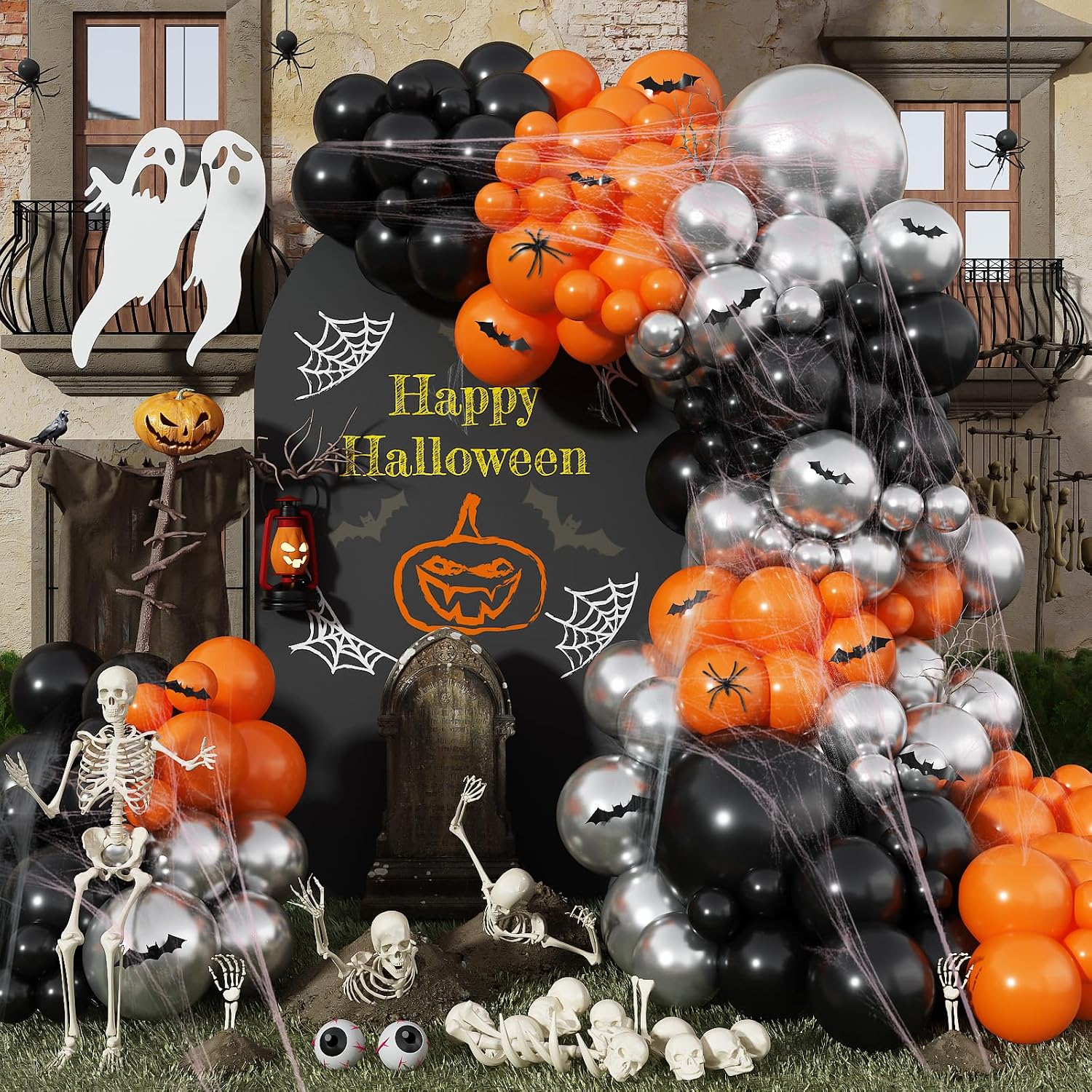 Balloon Arch Kit - Zestaw balonów na Halloween w kolorze