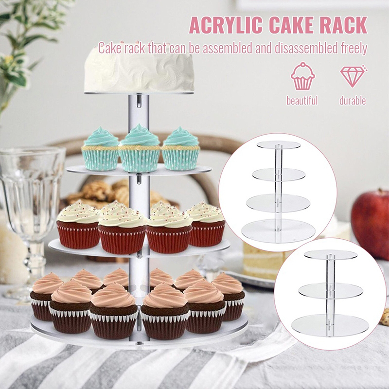 1 szt. 3/4/5-poziomowy akrylow – Cupcake Stand Tier recenzja i cena