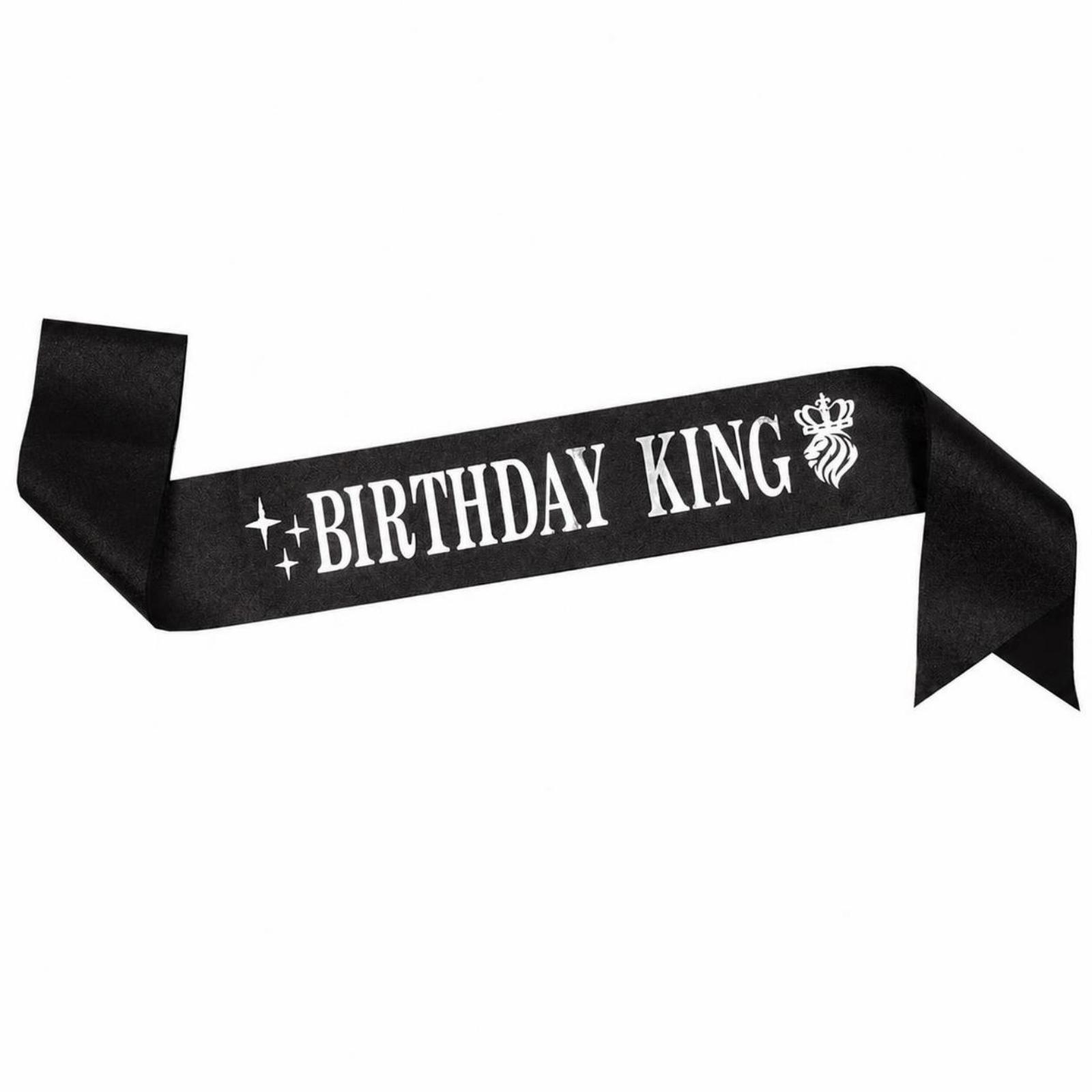 Brokatowa korona króla na przy – Birthday Sash Glitter recenzja i cena