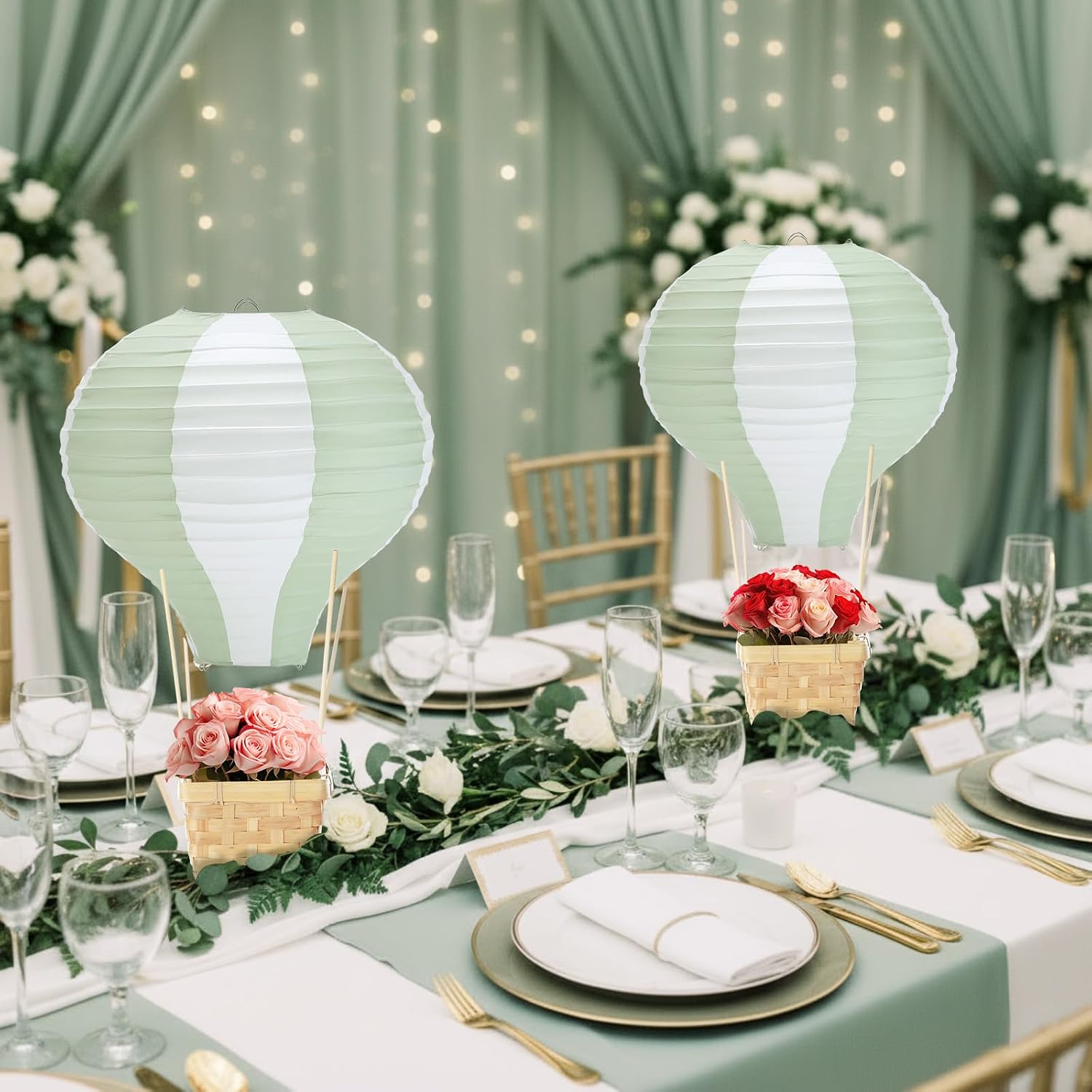 6-24 szt. papierowych lampionó – Centerpiece Stick recenzja i cena