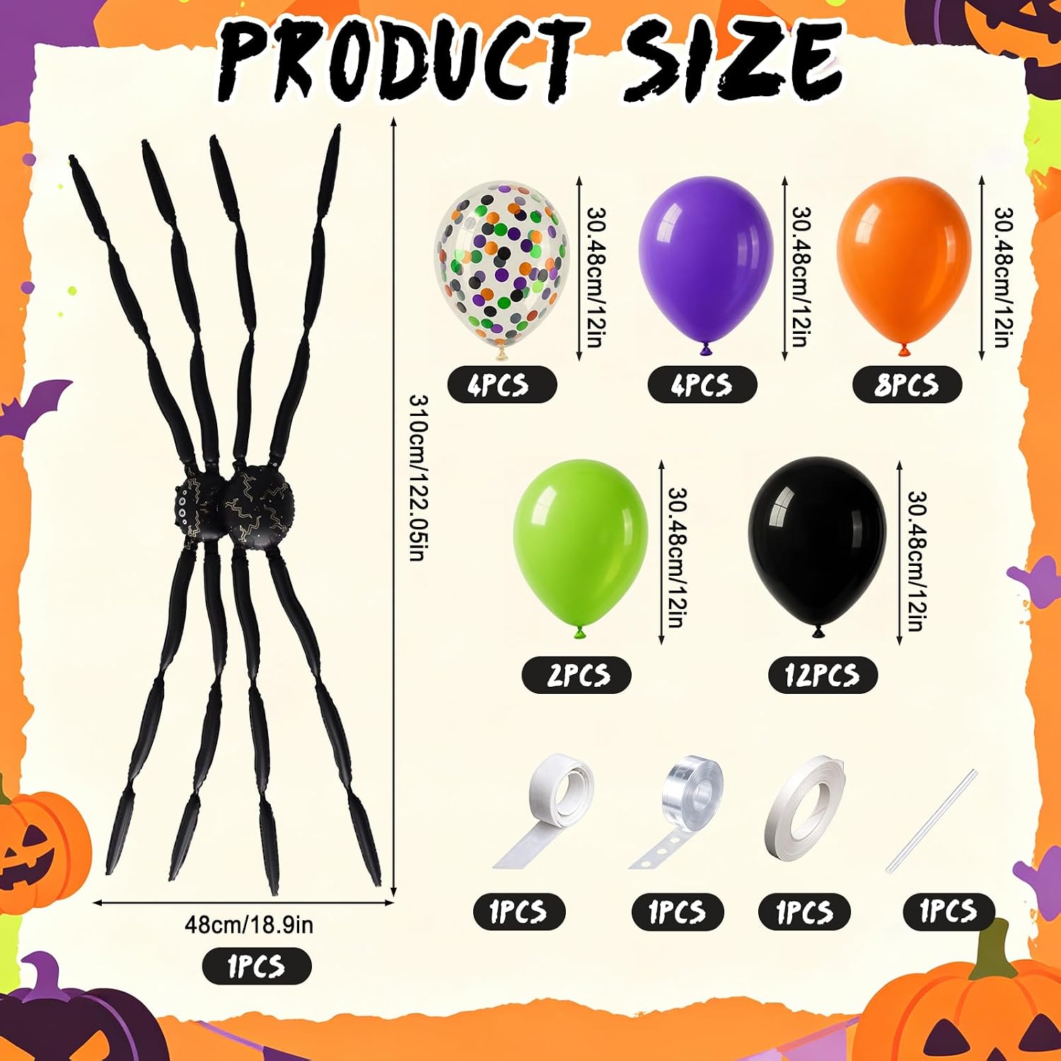 Zestaw balonów na Halloween z  – Balloon Arch Kit recenzja i cena