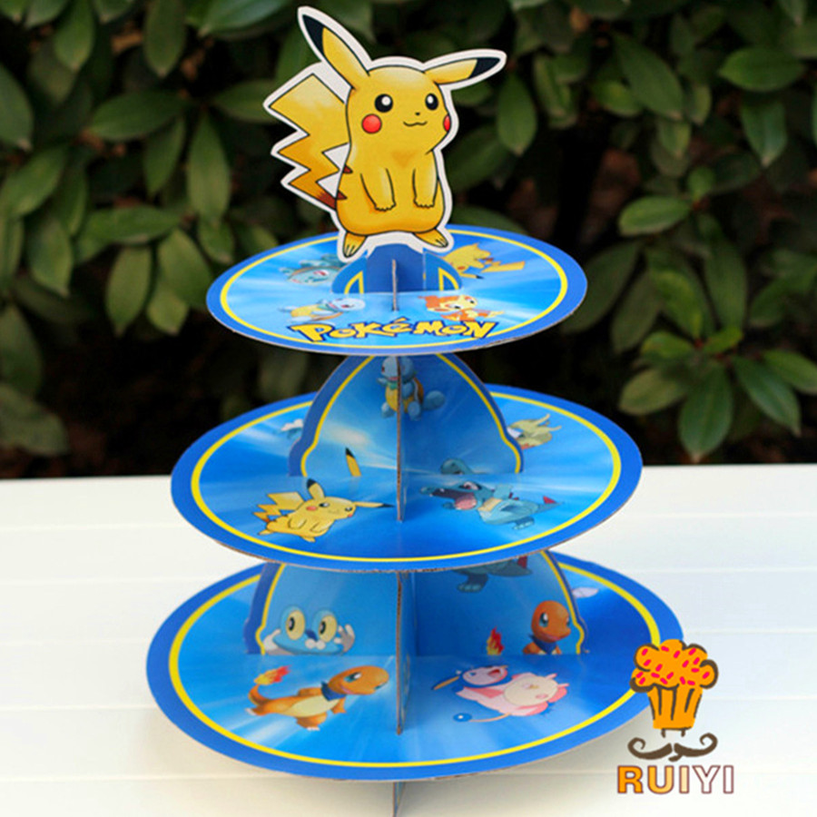 Pikachu Pokemon Trzypoziomowy  – Cupcake Stand Tier recenzja i cena
