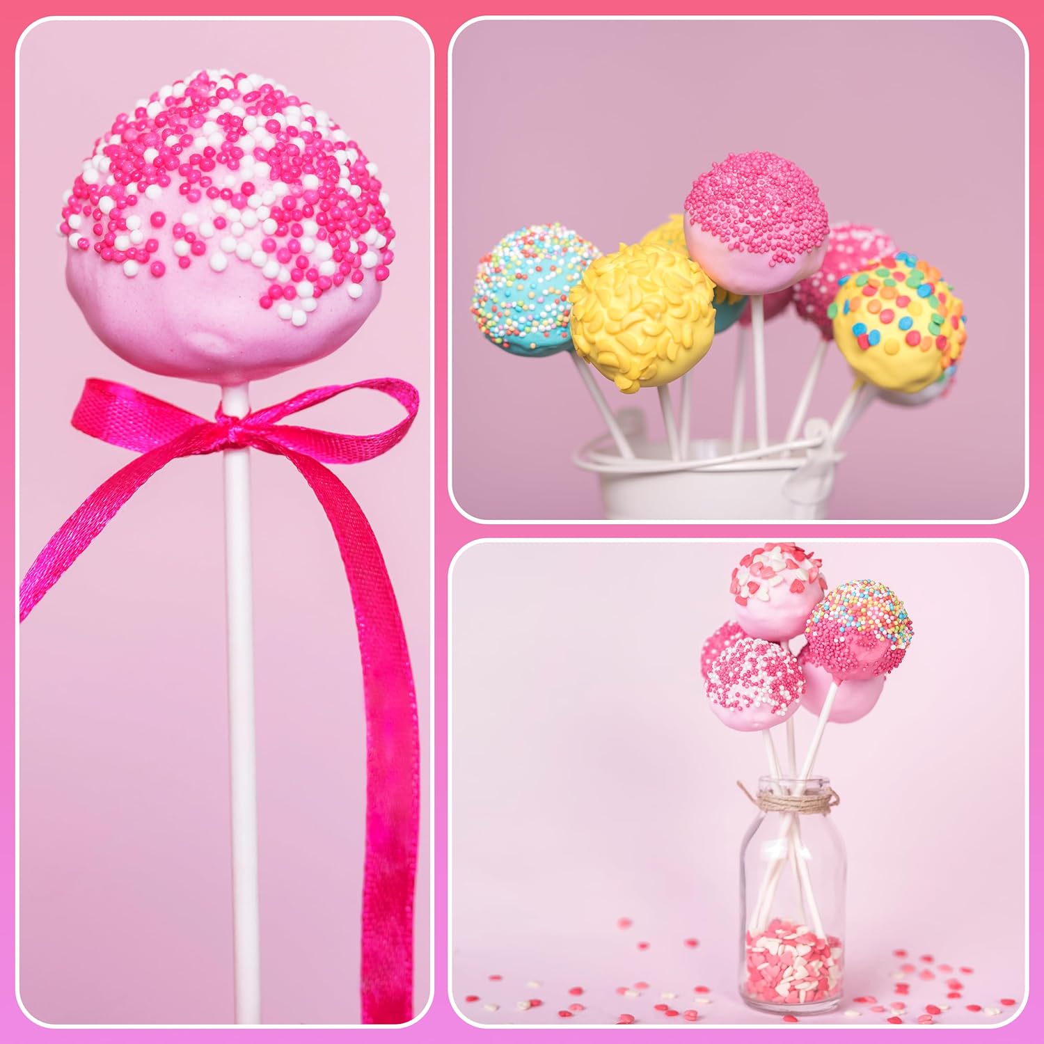 100 sztuk DIY patyczki do cuki – Cotton Candy Cone recenzja i cena
