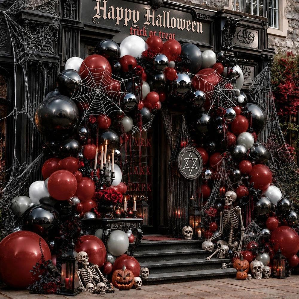 Ciemnoczerwono-czarny zestaw g – Balloon Arch Kit recenzja i cena