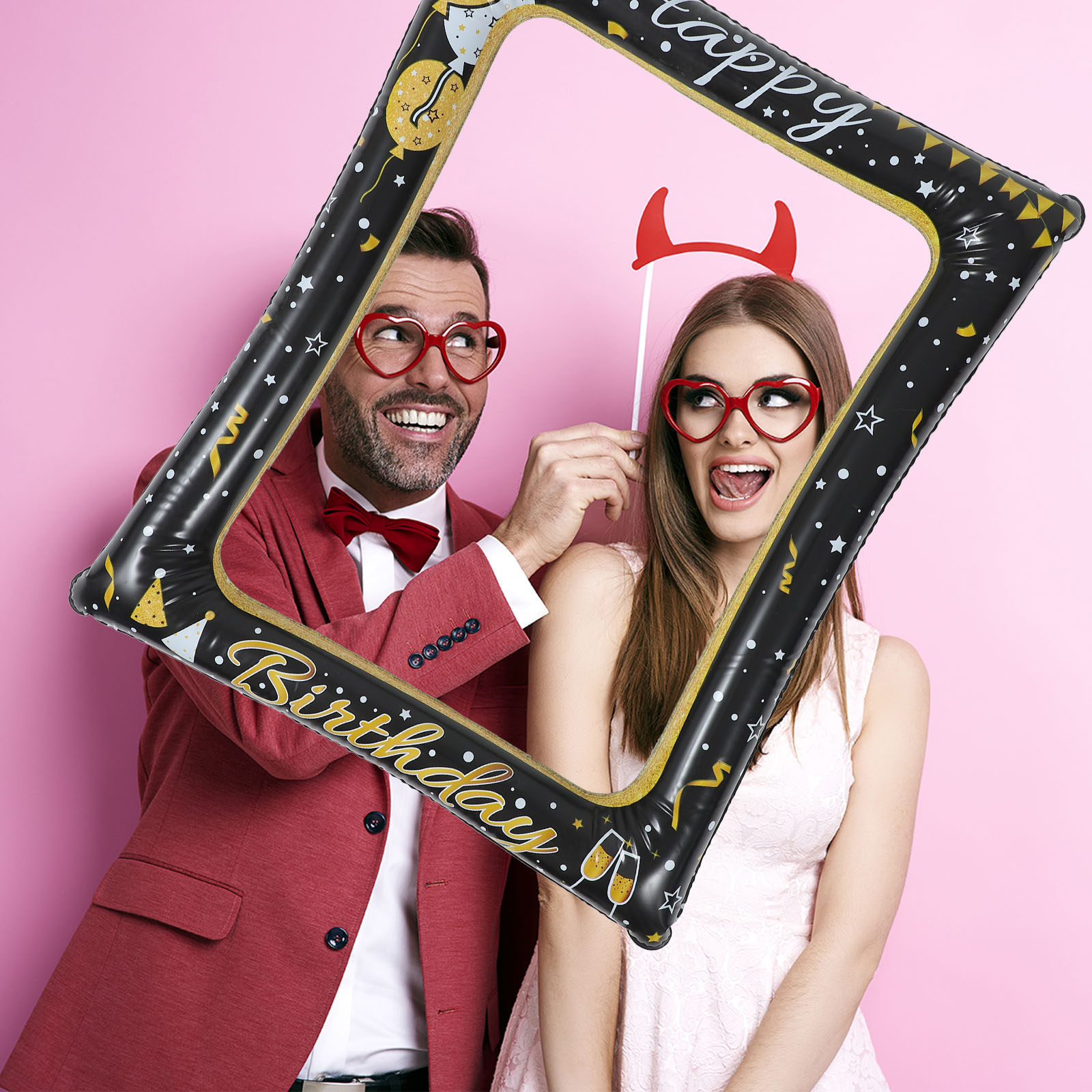 Duża dmuchana ramka do selfie, – Photo Booth Frame recenzja i cena